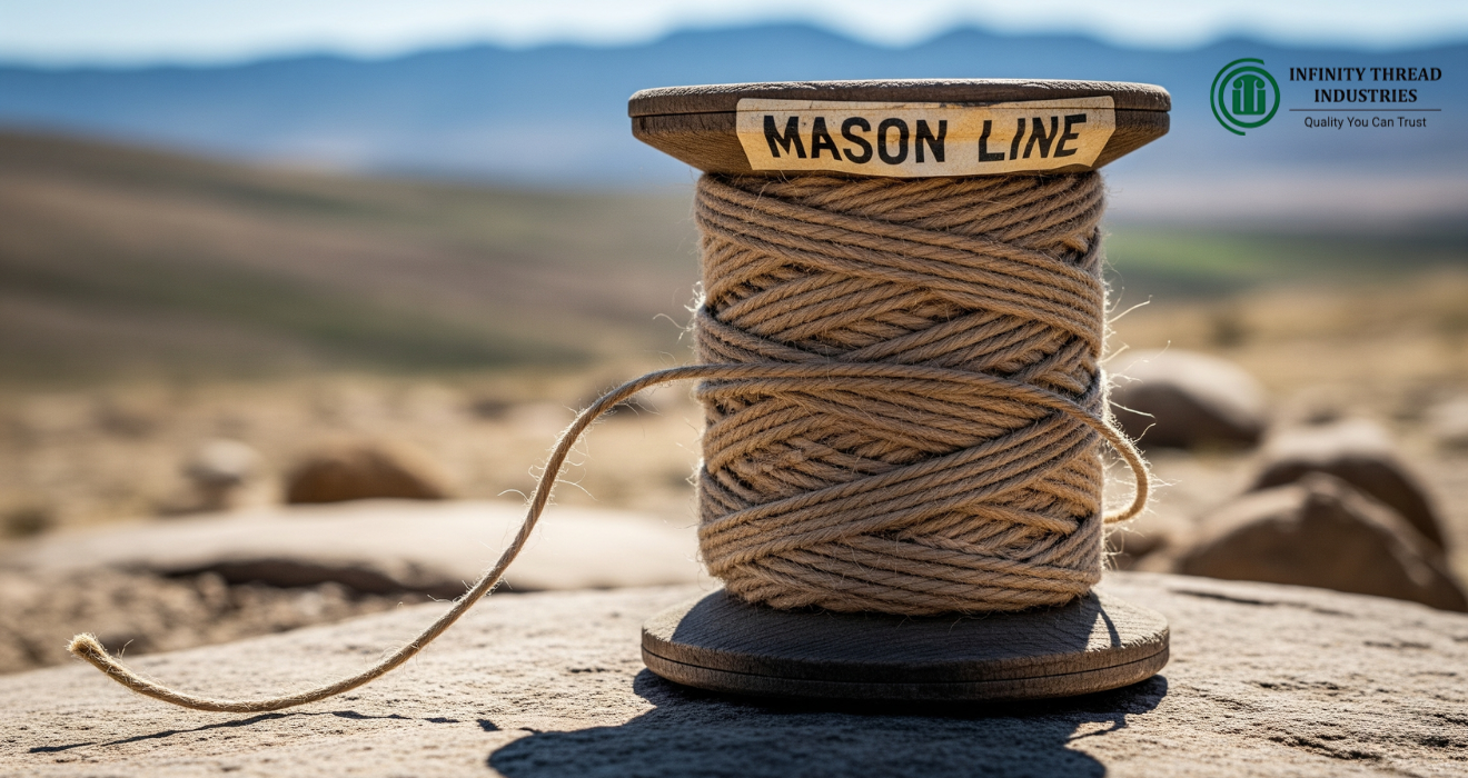 Strong Mason Line spool by Infinity Thread Industries, built for accuracy and durability in modern construction projects.