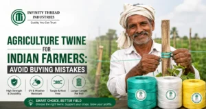 Agriculture Twine for Indian Farmers by Infinity Thread Industries offering durable UV-resistant crop support twine.